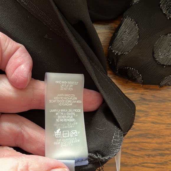 NWT Calvin Klein fancy black blouse - Picture 7 of 10